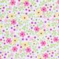 Preview: Baumwolle beschichtet Blumen gelb/pink/weiß by Swafing